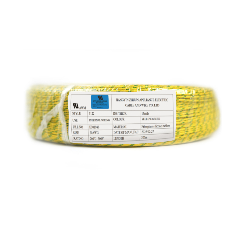 UL3122 7-core hittebestendige glasvezel gevlochten siliconendraad 18awg UL3122 7-core hittebestendige glasvezel gevlochten siliconendraad 18awg