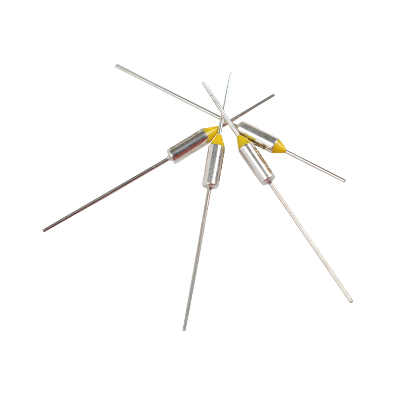 Wegwerpbare thermische zekering Eenmalige niet-herstelbare thermische zekering in kleine huishoudelijke apparaten Wegwerpbare thermische zekering Eenmalige niet-herstelbare thermische zekering in kleine huishoudelijke apparaten